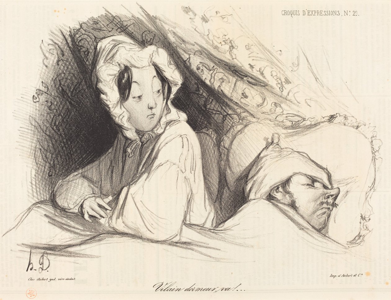 ¡Vaya dormilón perezoso! de Honoré Daumier