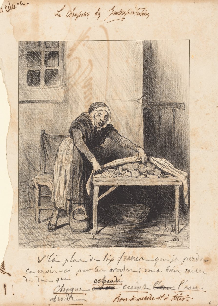 Ya van más de seis francos que pierdo... de Honoré Daumier