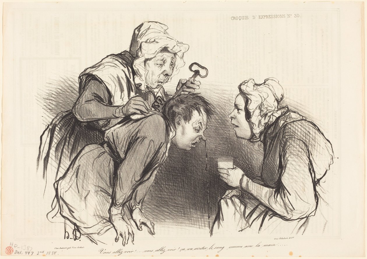 Ya verás... esto va a detener la hemorragia... de Honoré Daumier