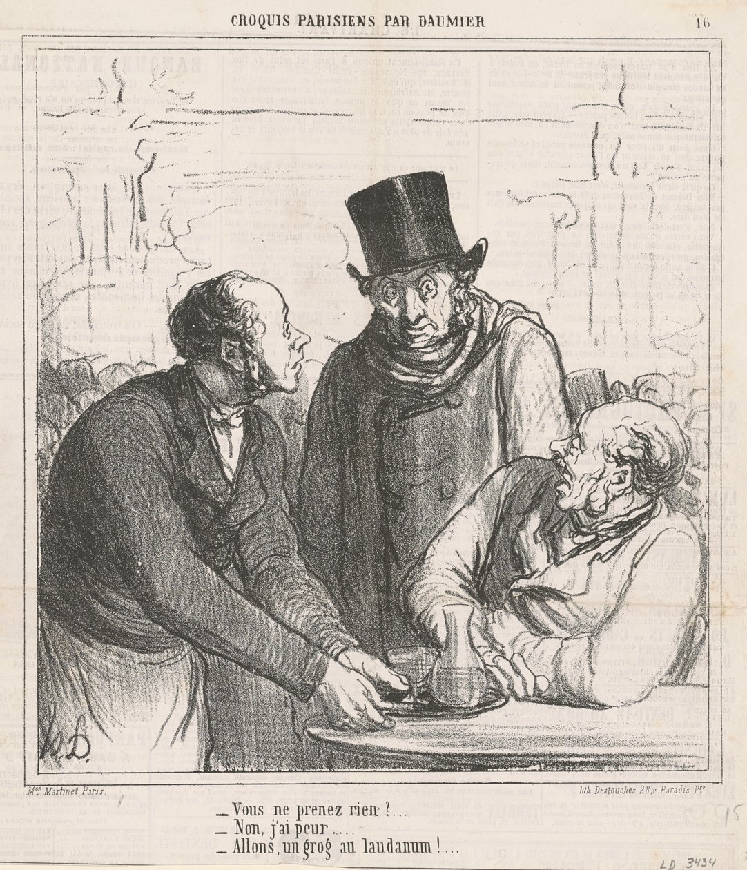 ¿No tomas nada? de Honoré Daumier