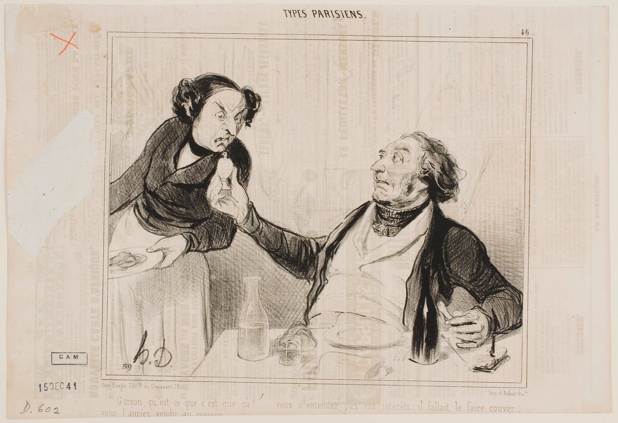 Camarero, ¿qué es esto… de Honoré Daumier