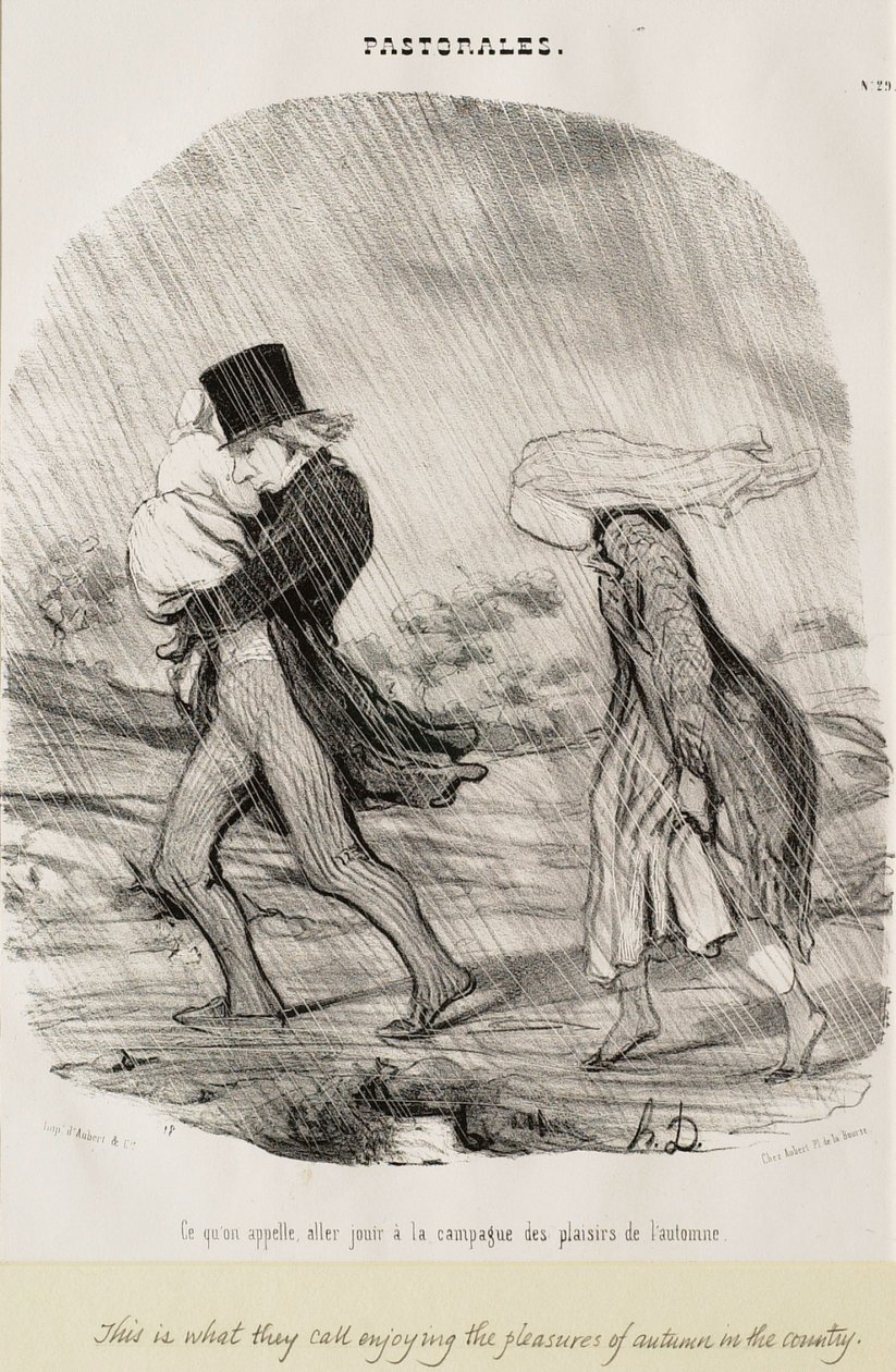 Lo que llamamos ir a disfrutar del campo de Honoré Daumier