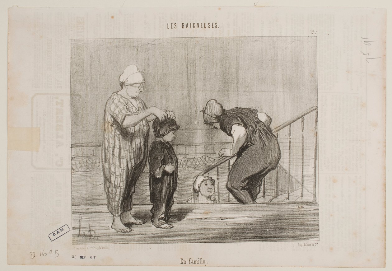 Con la familia de Honoré Daumier