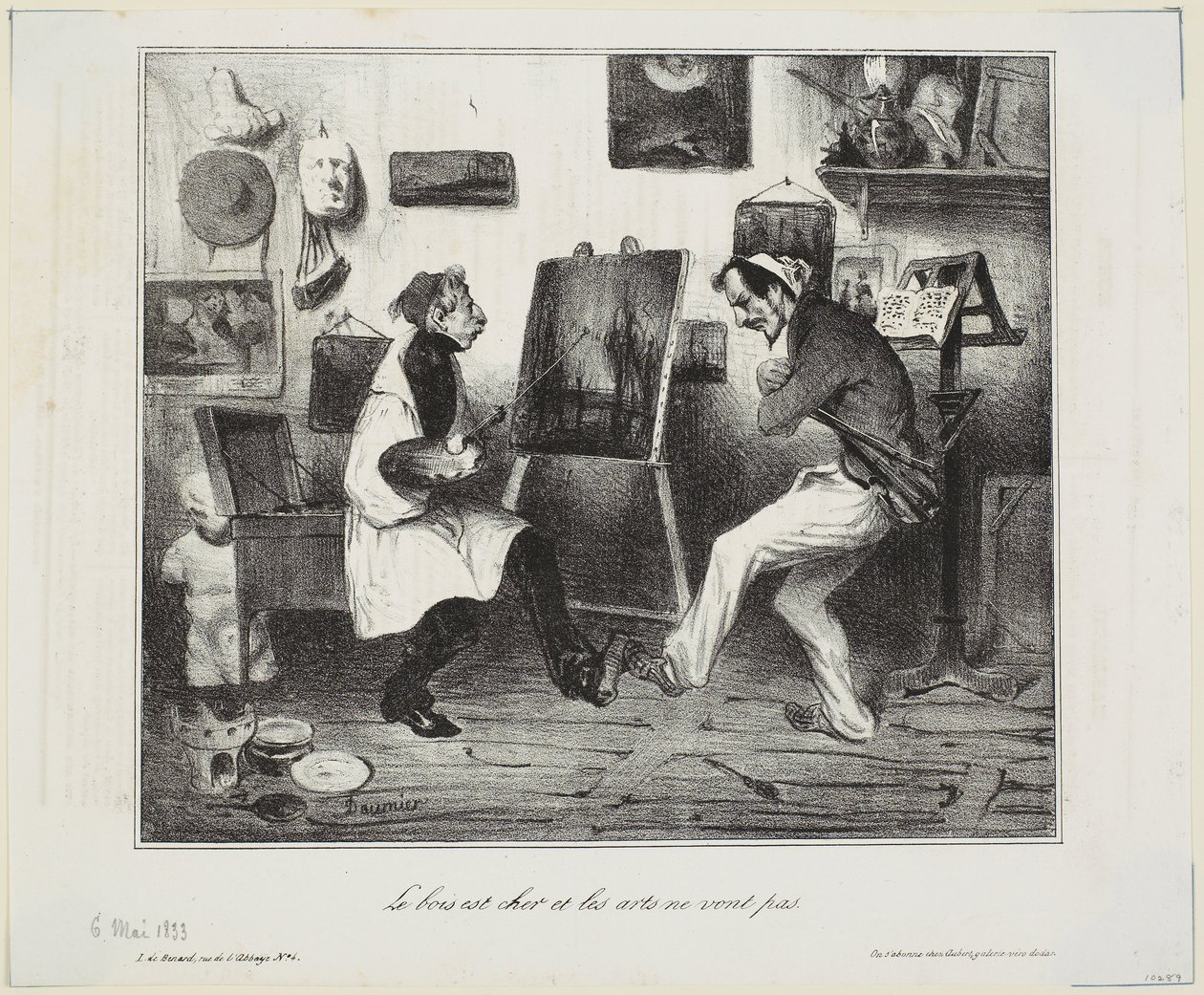 La madera es cara y las artes no van bien de Honoré Daumier