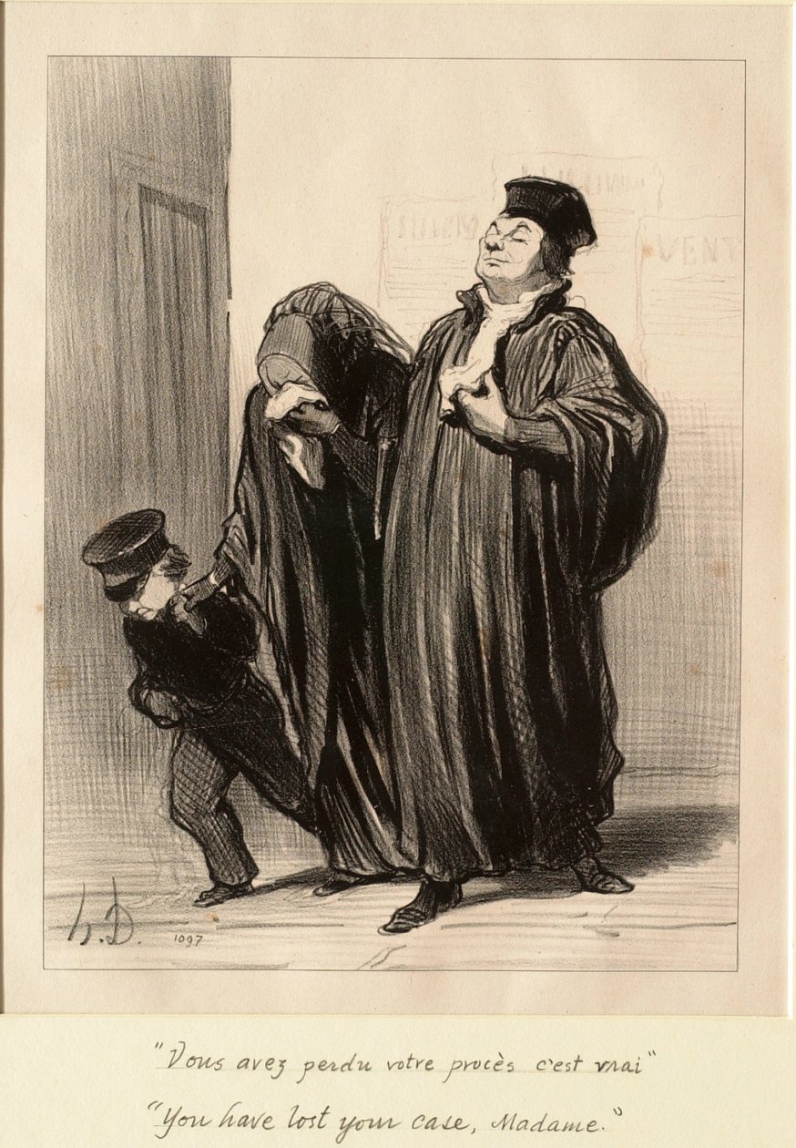 Ha perdido su caso, señora de Honoré Daumier