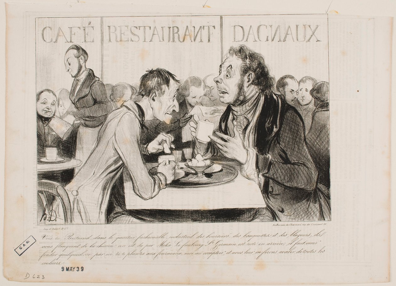 Ves, Bertrand, en este barrio elegante de industriales... de Honoré Daumier