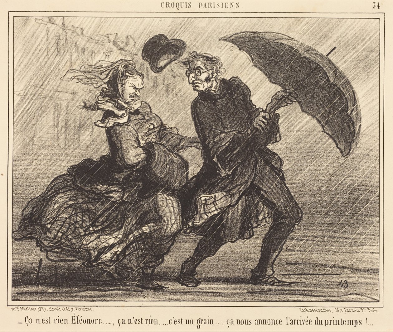No es nada, Éléonore... no es nada... de Honoré Daumier