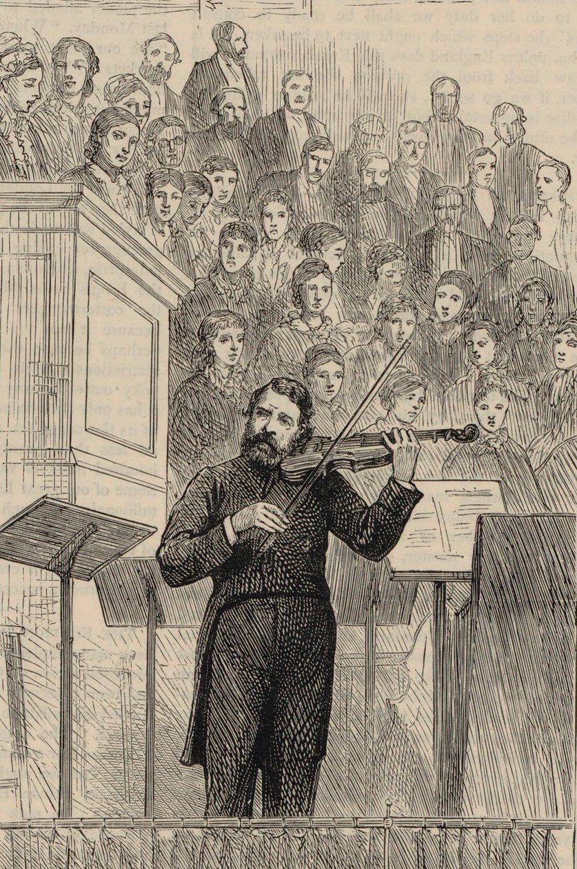 Retrato del violinista y compositor Joseph Joachim 1831-1907, 1877 de Horace Harral
