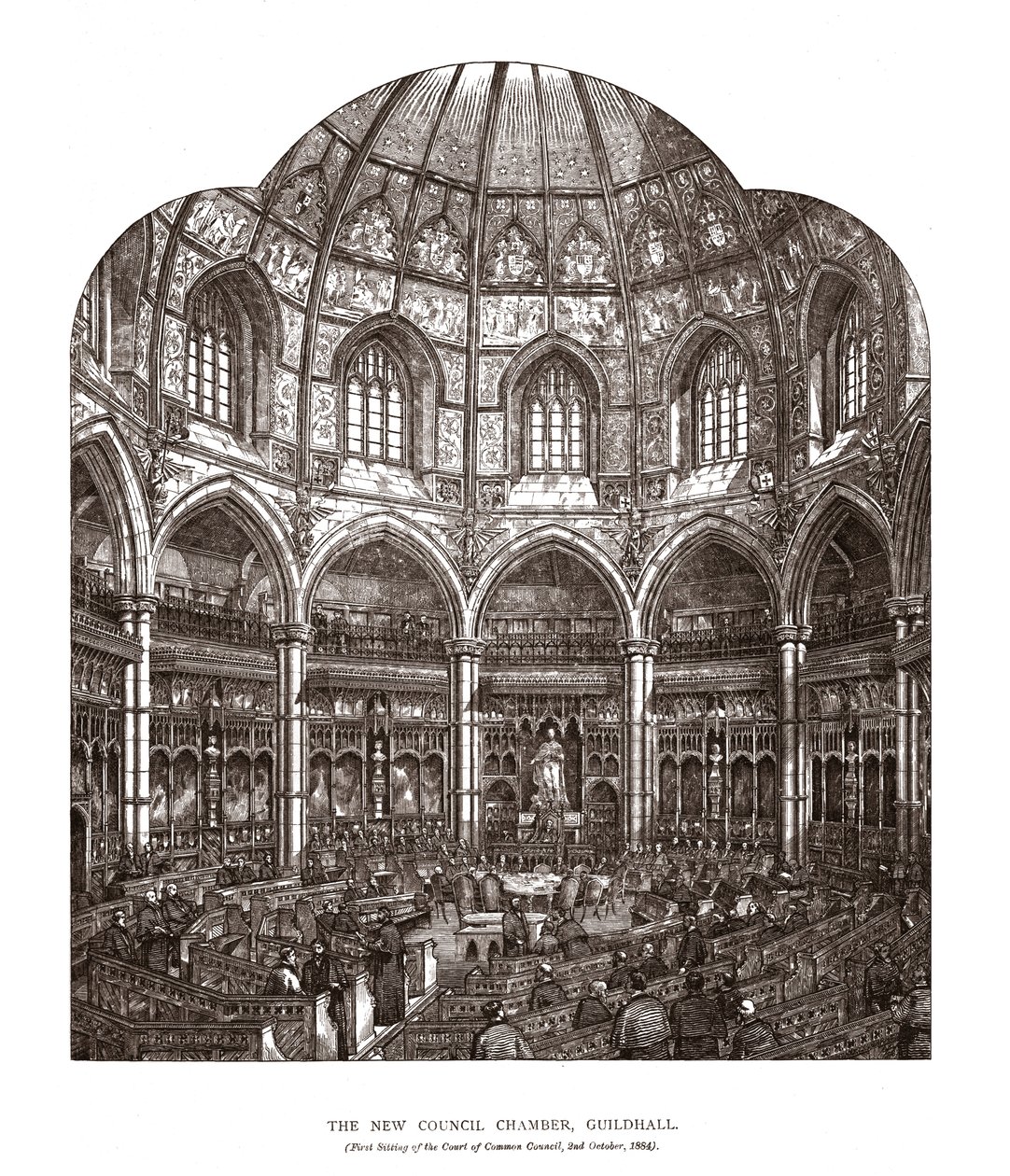 La Nueva Cámara del Consejo Guildhall de Horace Jones