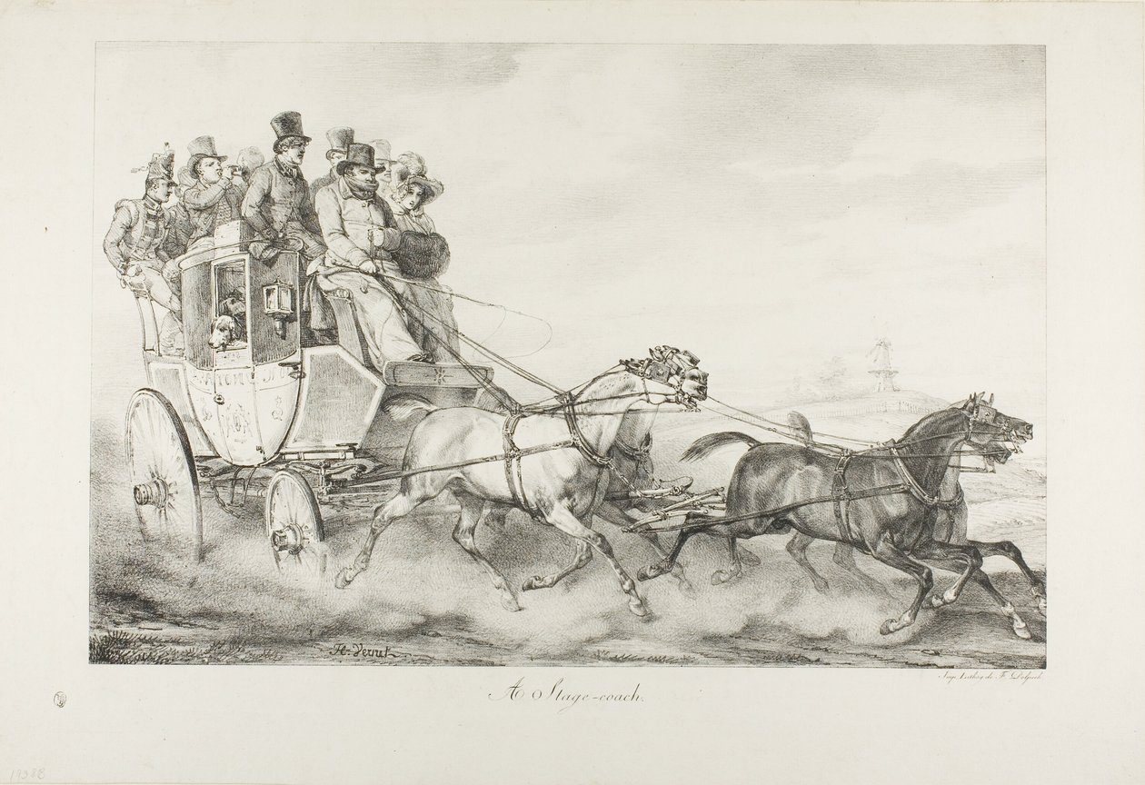 Una diligencia de Emile Jean Horace Vernet