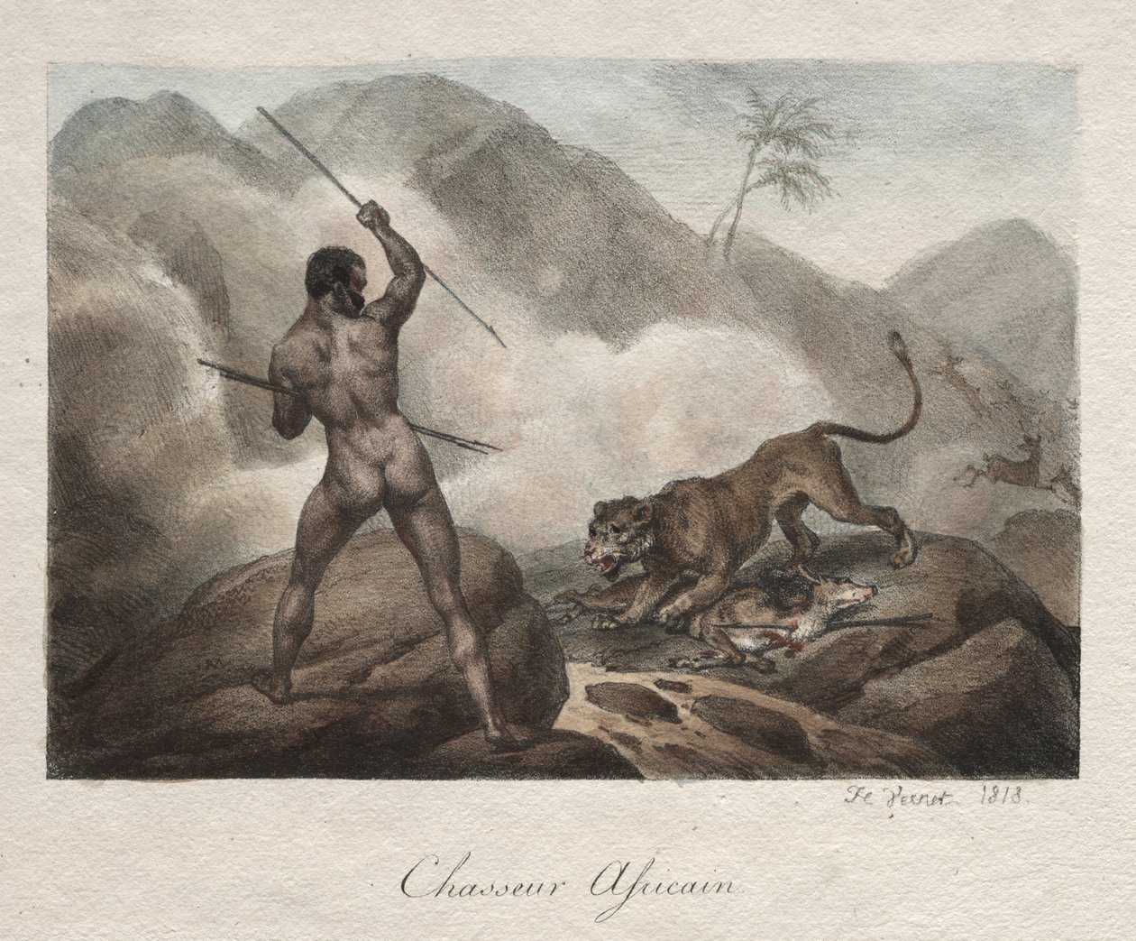 Cazador africano de Horace Vernet
