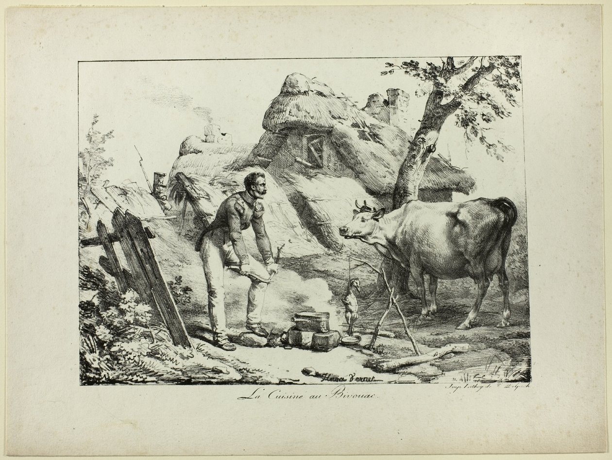 Cocina de vivac de Horace Vernet