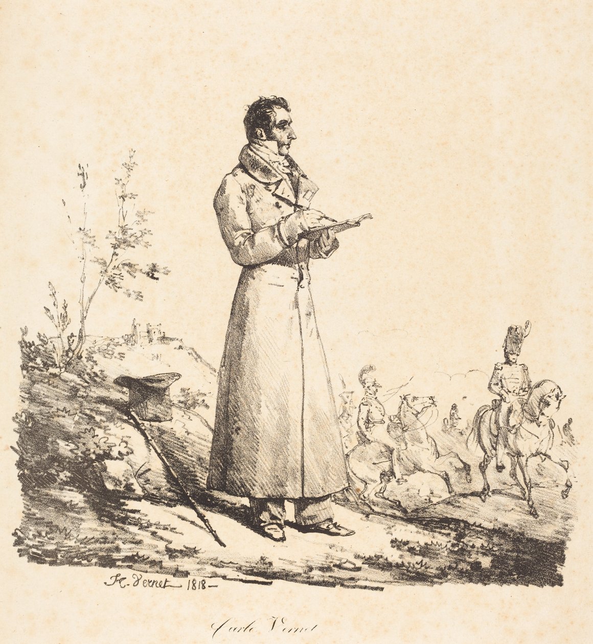 Carle Vernet, de cuerpo entero de Horace Vernet