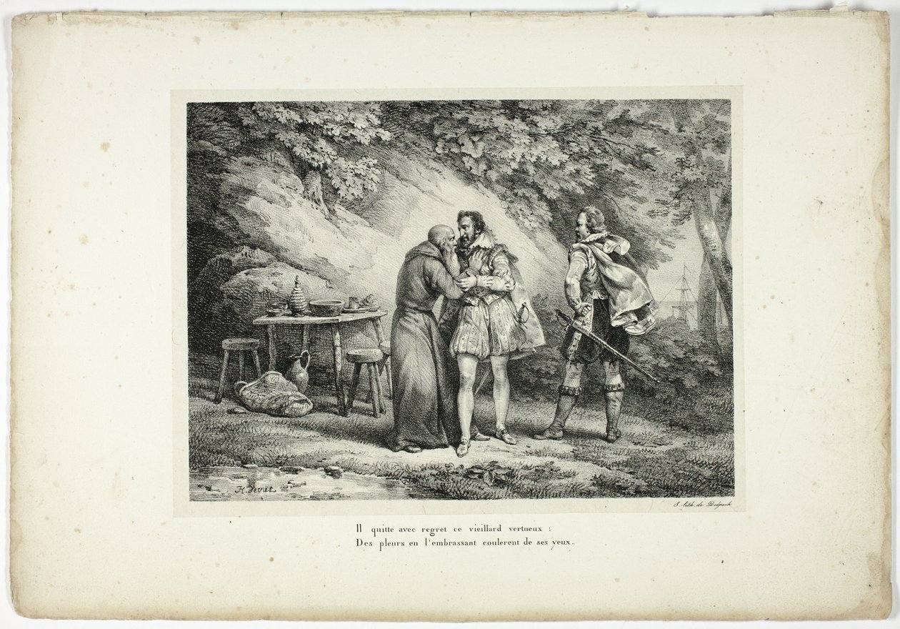 Deja a este anciano virtuoso con pesar... de Horace Vernet