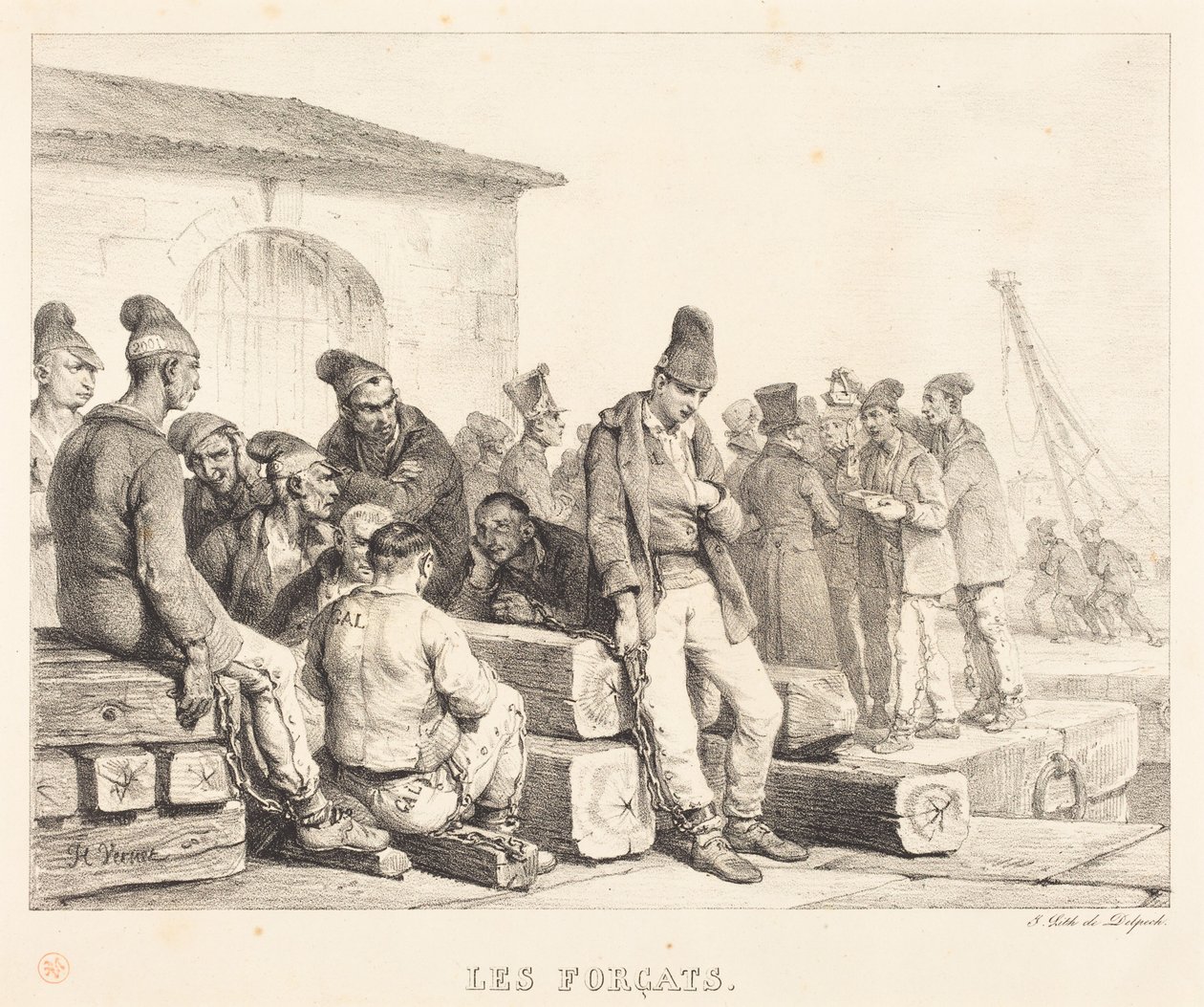 Los condenados (The Convicts) de Horace Vernet
