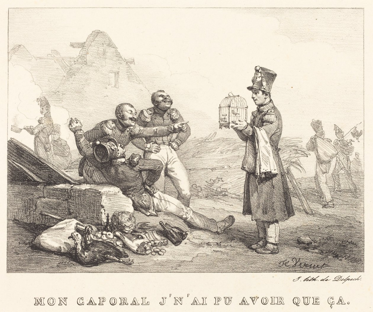 Mi cabo, solo pude conseguir esto de Horace Vernet