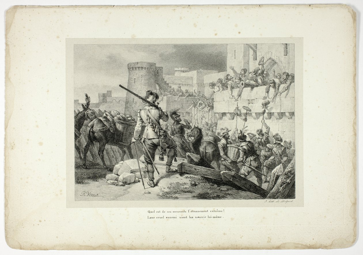 Qué asombrados están estos moribundos... de Horace Vernet