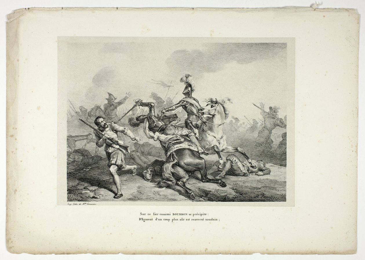 BOURBON se abalanza sobre este orgulloso enemigo... de Horace Vernet