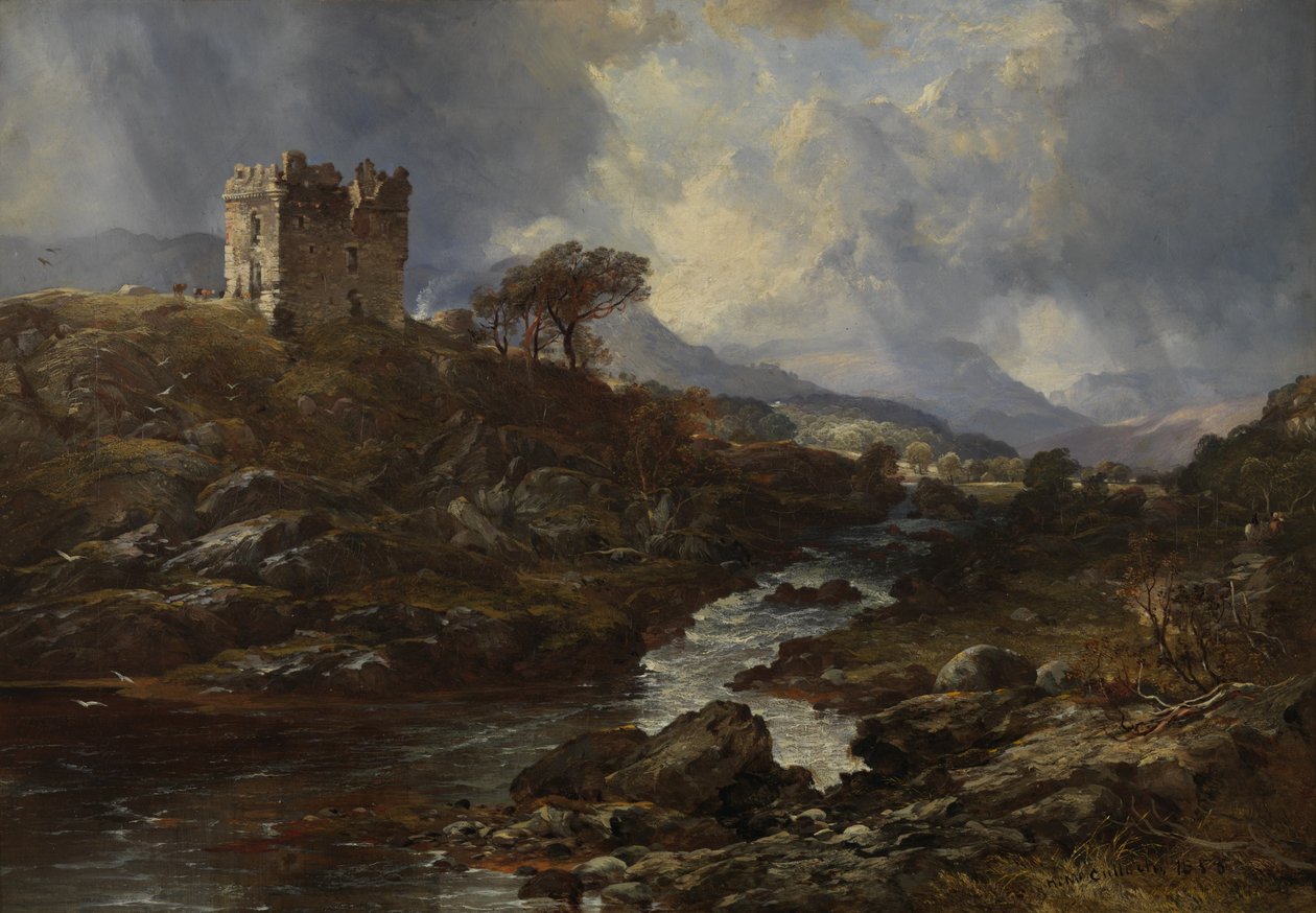 Castillo de Kinlochaline de Horatio McCulloch