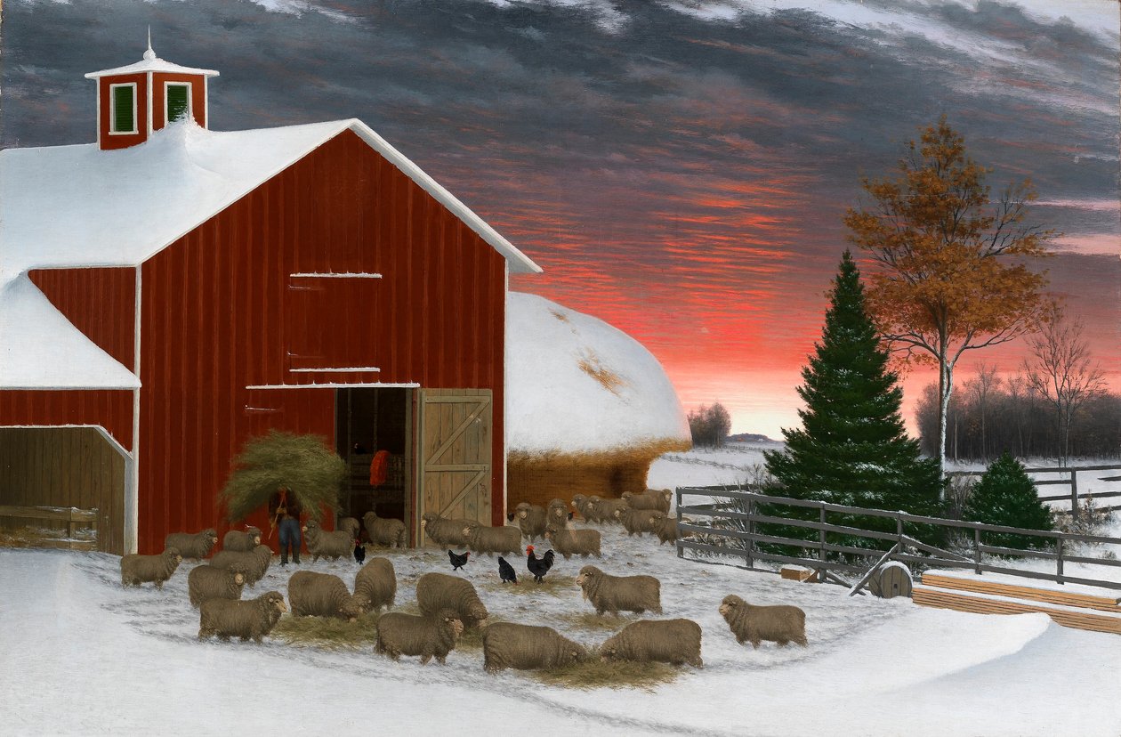 Corral en invierno de Horatio Shaw