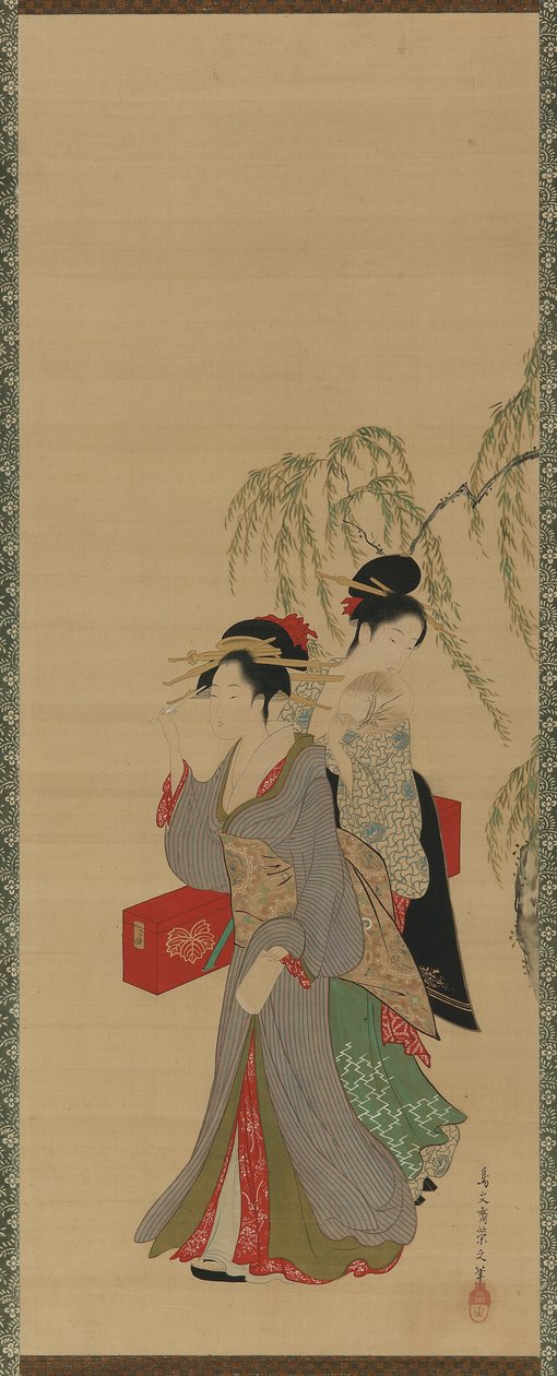 Bellezas de las estaciones - Verano, Período Edo, finales del siglo XVIII-principios del siglo XIX de Hosoda Eishi