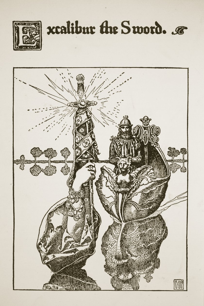 Excalibur la espada, ilustración de 