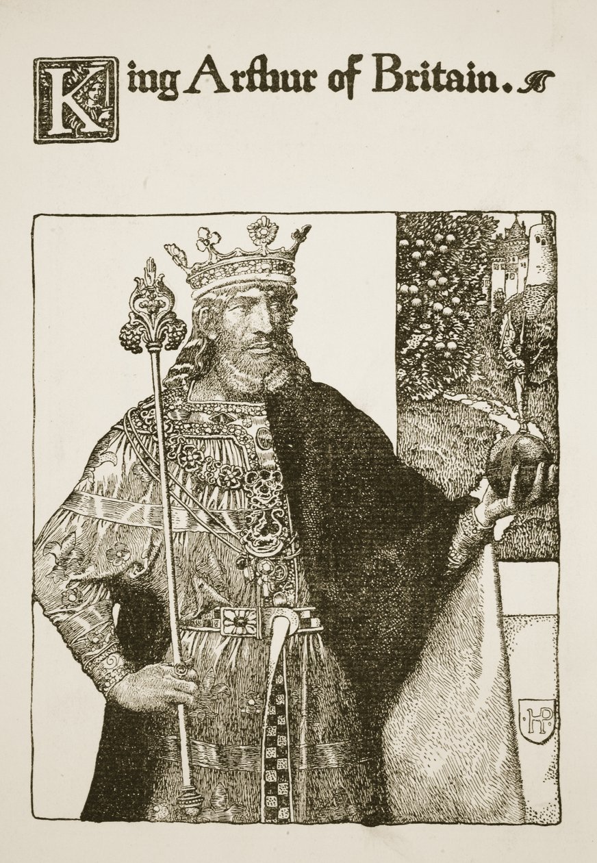 El rey Arturo de Bretaña, ilustración de 