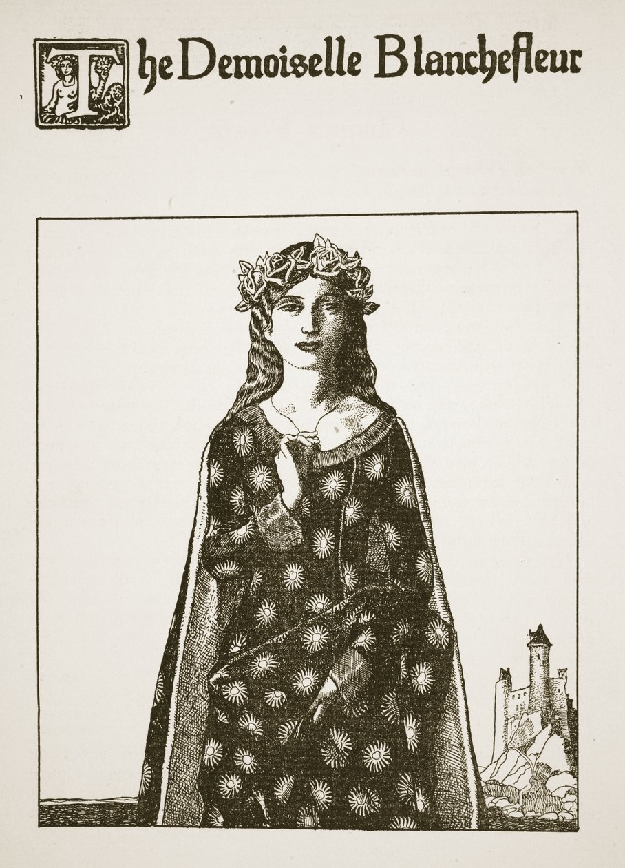 La Demoiselle Blanchefleur, ilustración de 