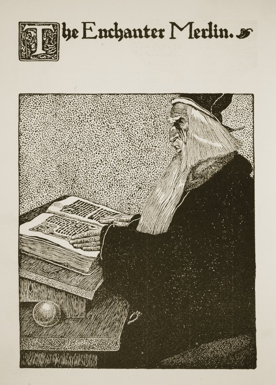 El encantador Merlín, ilustración de 