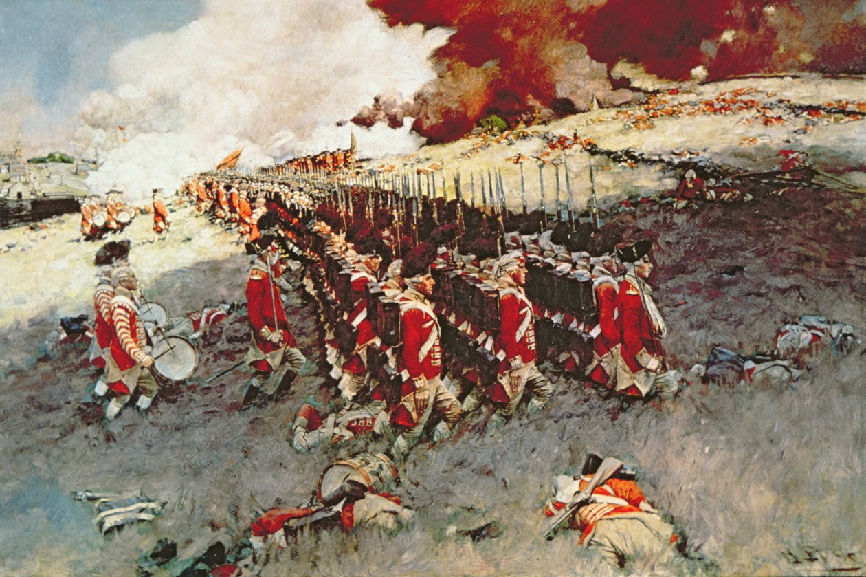 Batalla de Bunker Hill de Howard (after) Pyle