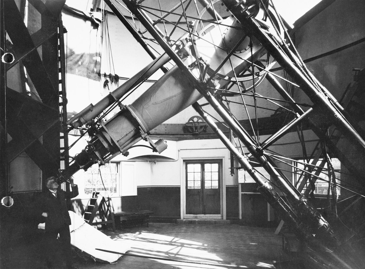 Telescopio refractor visual de 28 pulgadas, c.1893 (hierro fundido, acero) de Howard Grubb