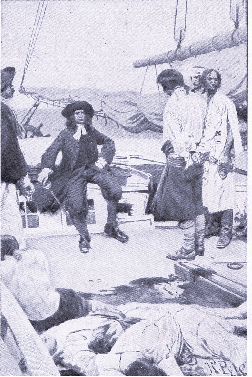 Coronel Brett y el pirata, de El Libro de Piratas de Howard Pyle publicado por Harper & Bros, 1921 de Howard Pyle