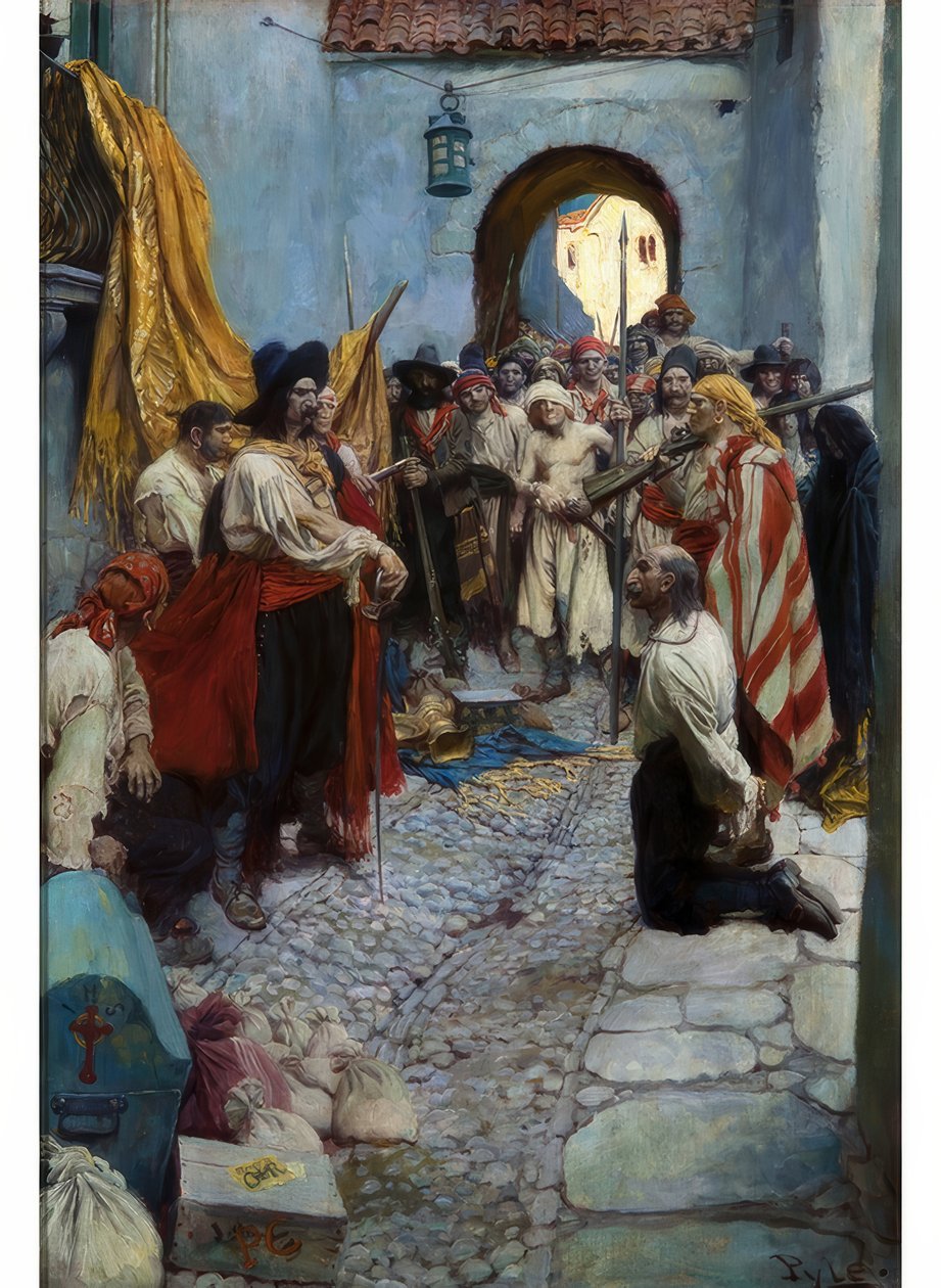 Extorsionando a los ciudadanos de Howard Pyle