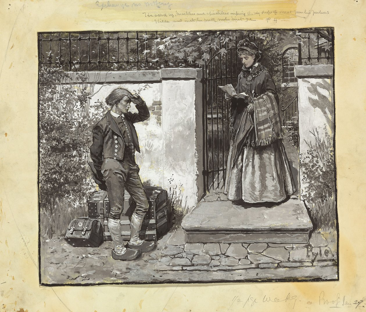 Carta de presentación de Howard Pyle