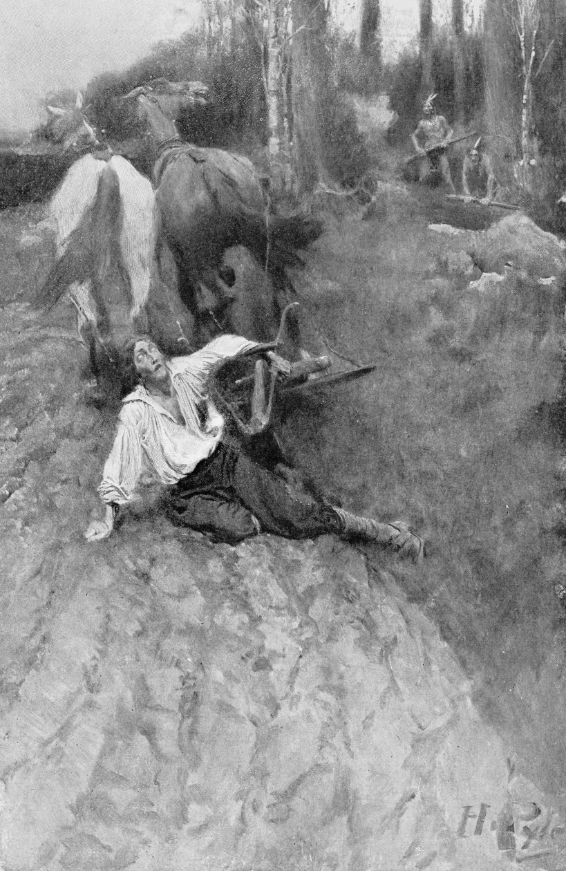 En el camino de guerra, ilustración de 
