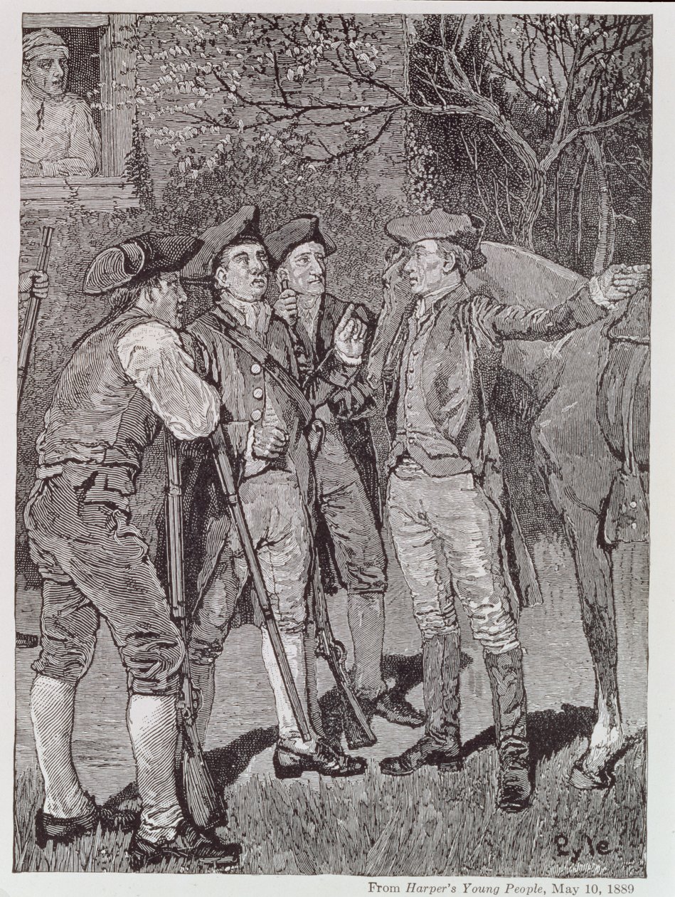 Paul Revere en Lexington, de Harper