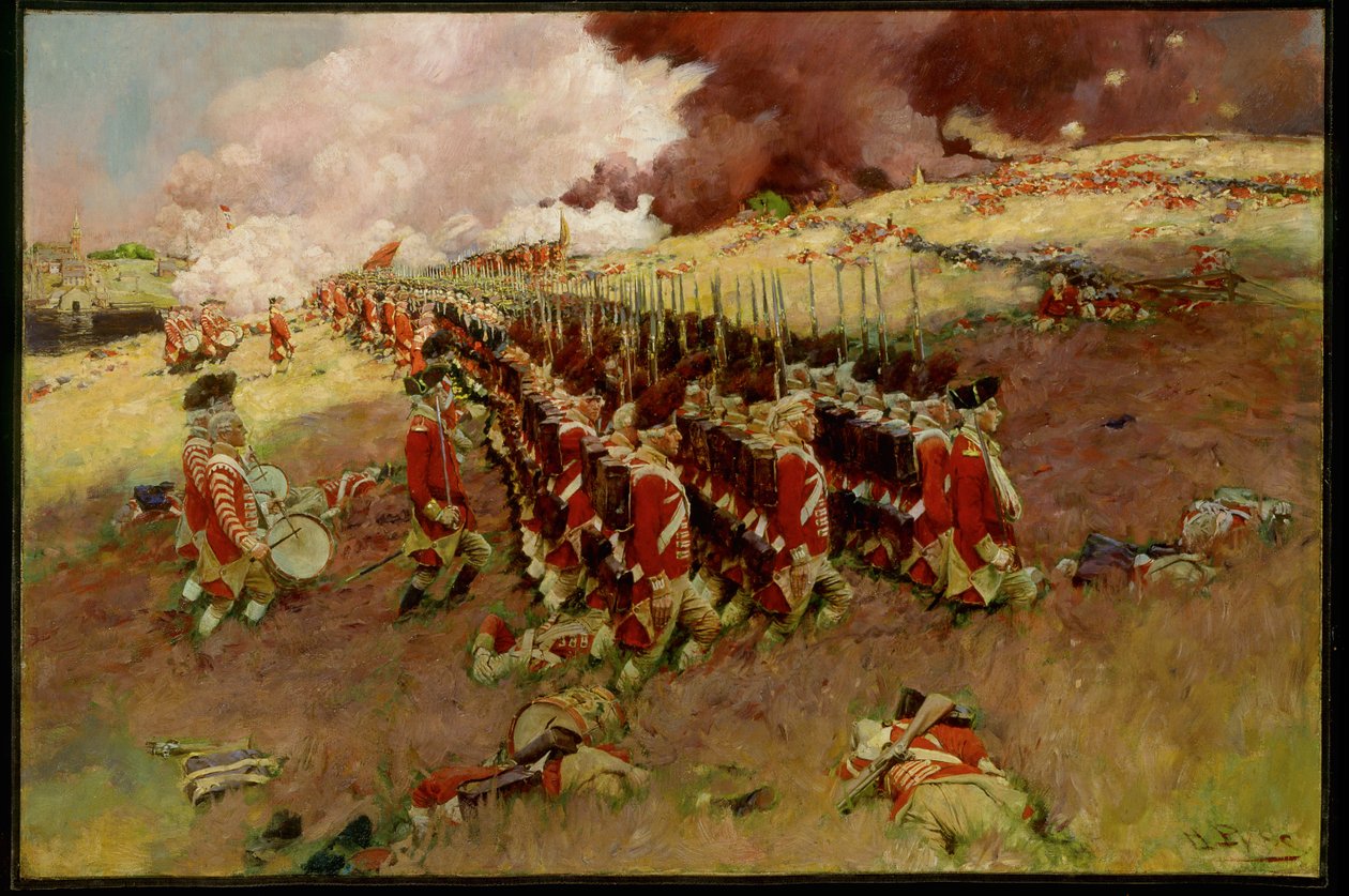 La batalla de Bunker Hill de Howard Pyle