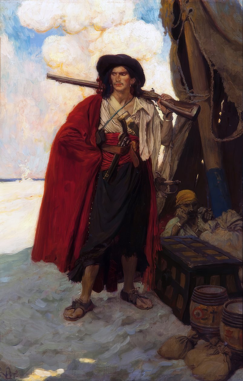 El Bucanero era un tipo pintoresco de Howard Pyle