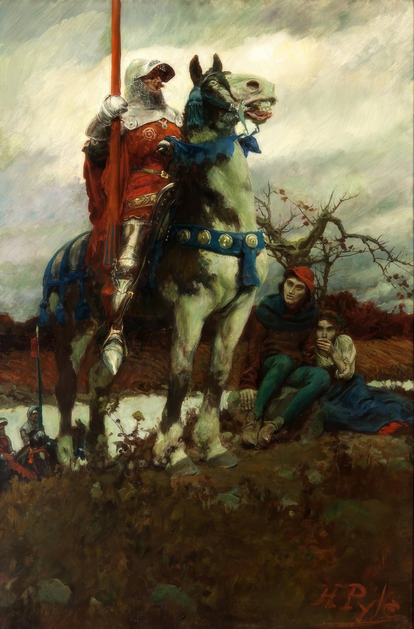 La llegada de Lancaster de Howard Pyle