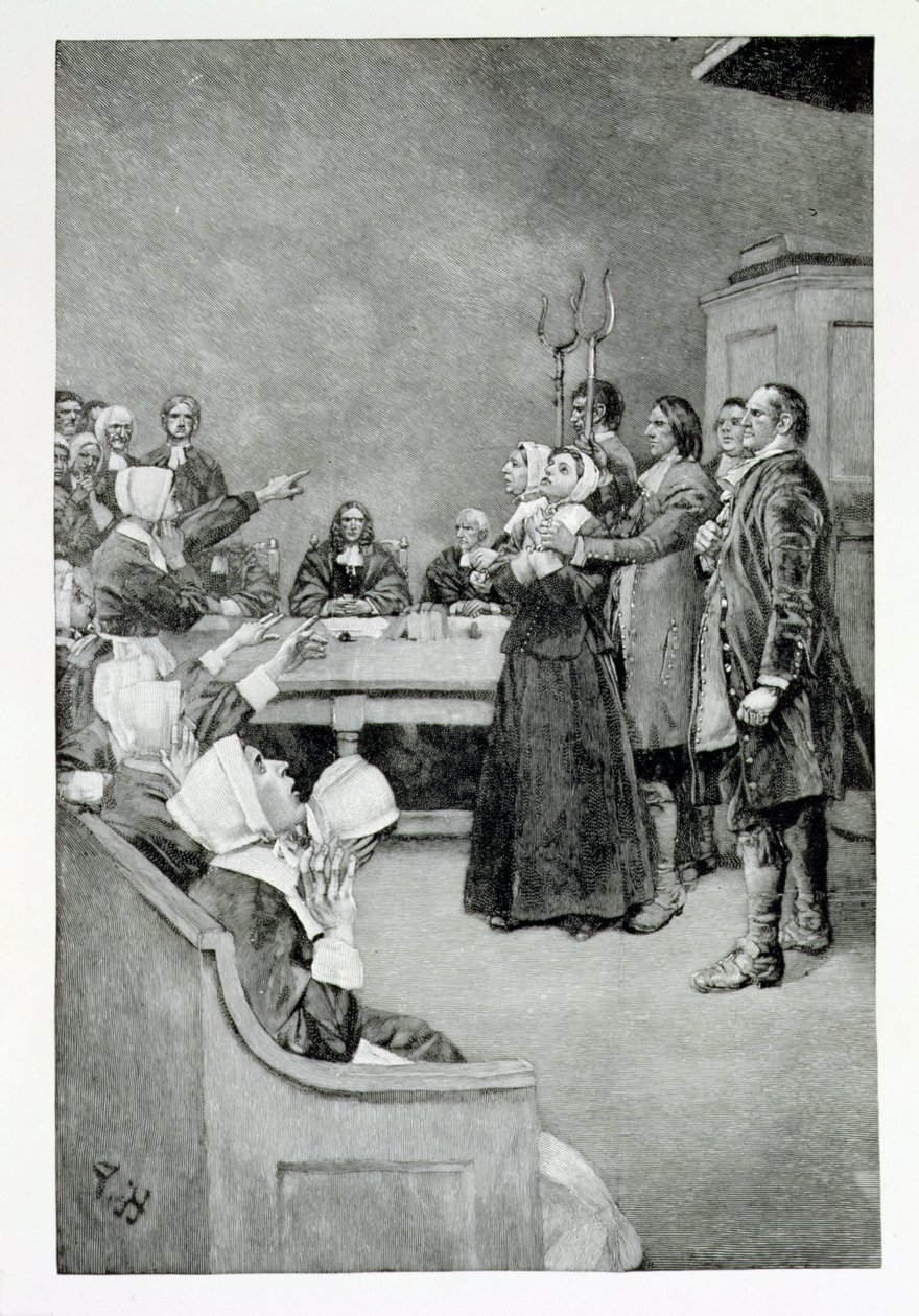 El Juicio de una Bruja, ilustración de 