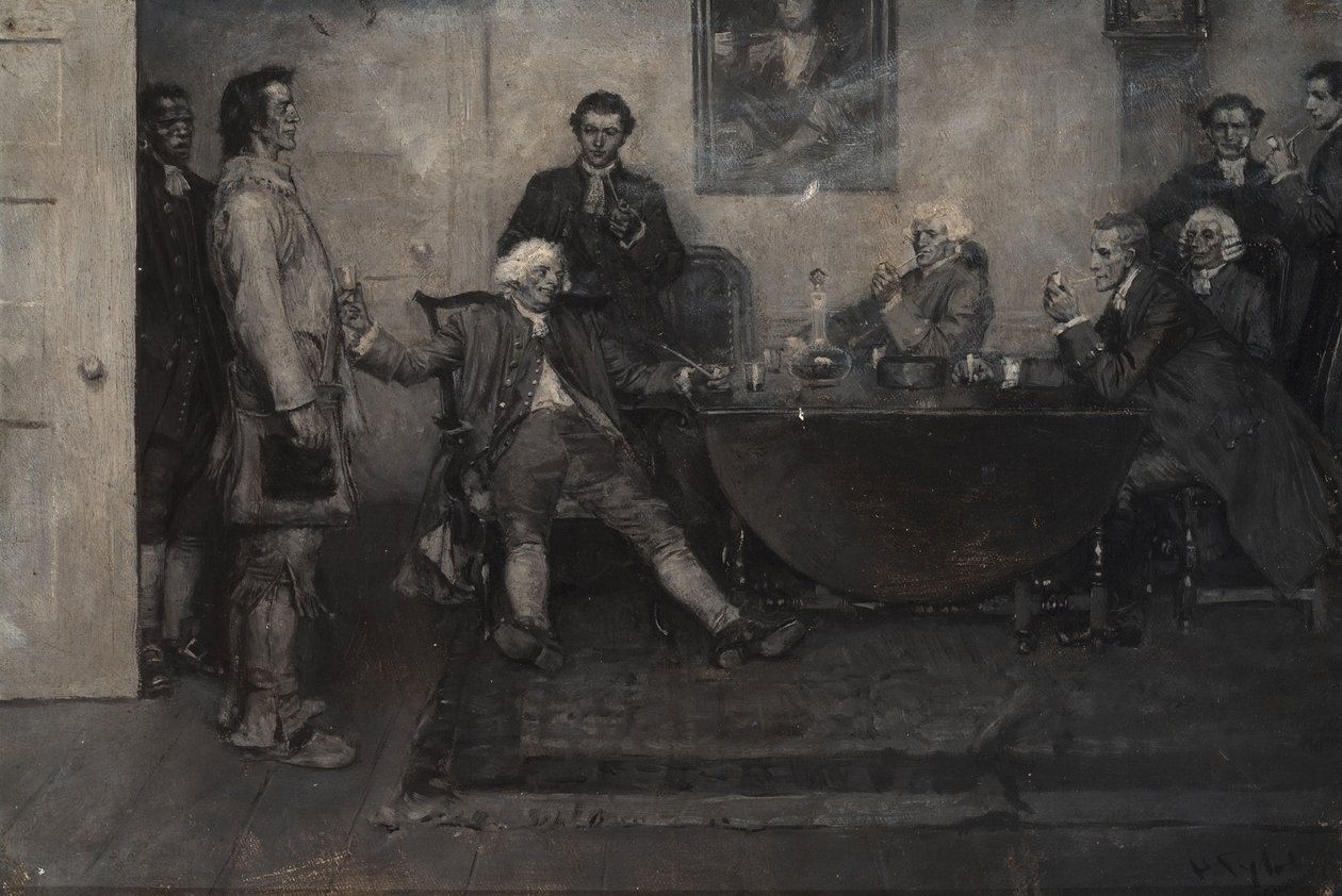 "Este es Enoch Wade, caballeros", dijo el Baronet... de Howard Pyle