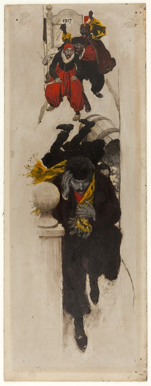 Viñeta de "Una marioneta del destino de Howard Pyle