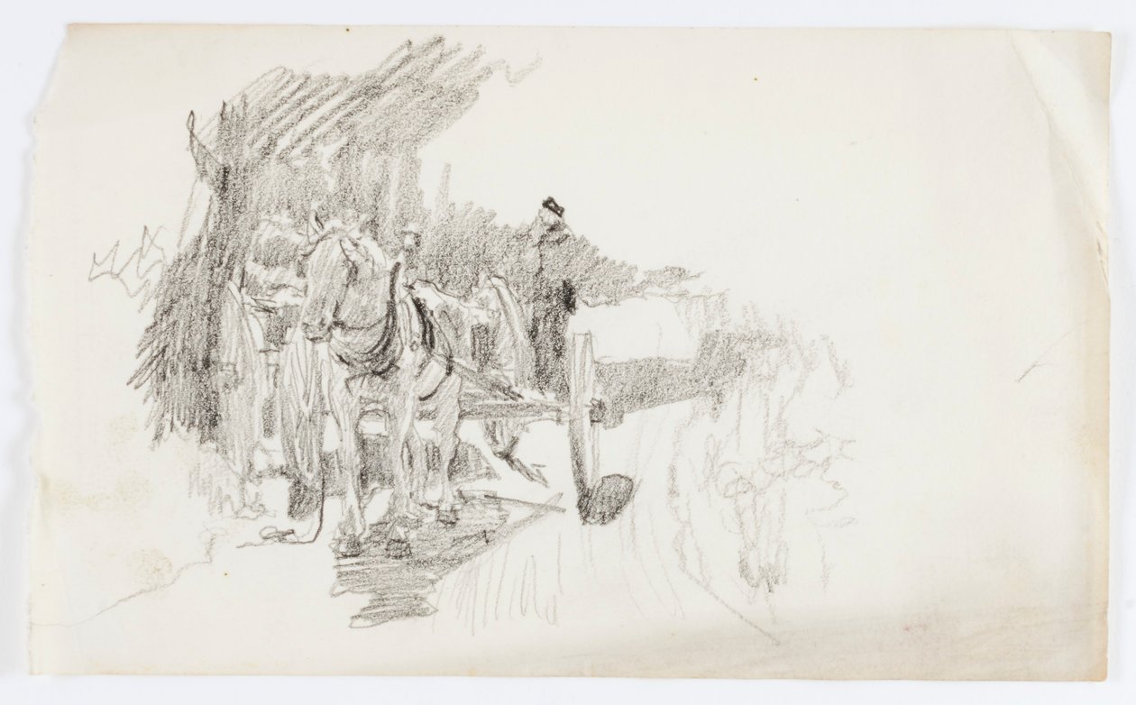 Sin título (Carro tirado por caballos) de Howard Russell Butler