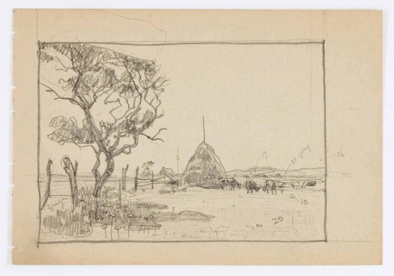 Sin título (Árbol con Hayrick) de Howard Russell Butler