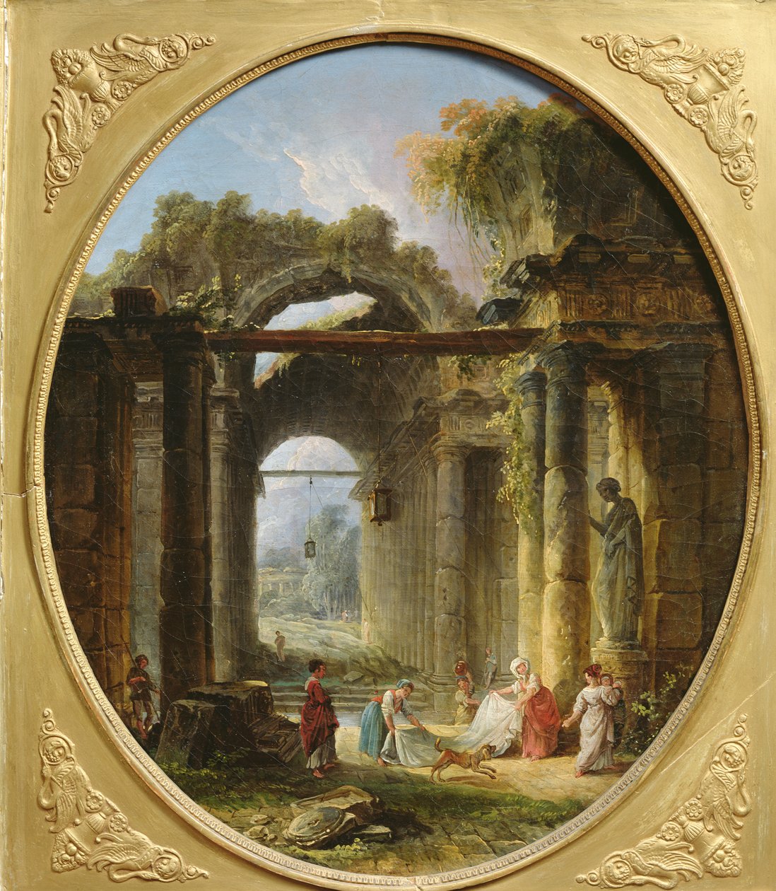 Ruinas antiguas en Roma de Hubert Robert