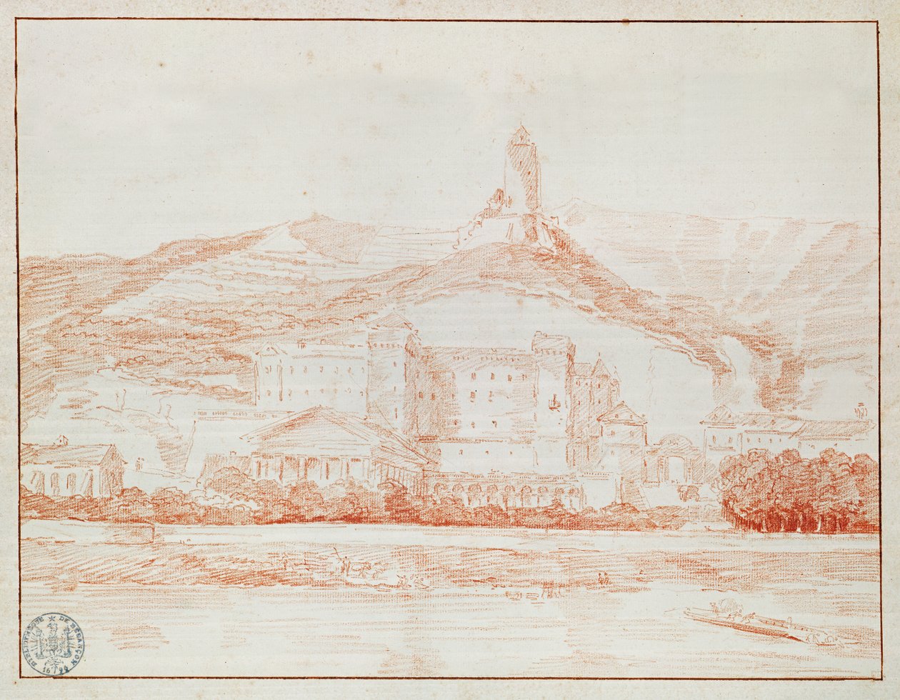 Château de La Roche-Guyon de Hubert Robert