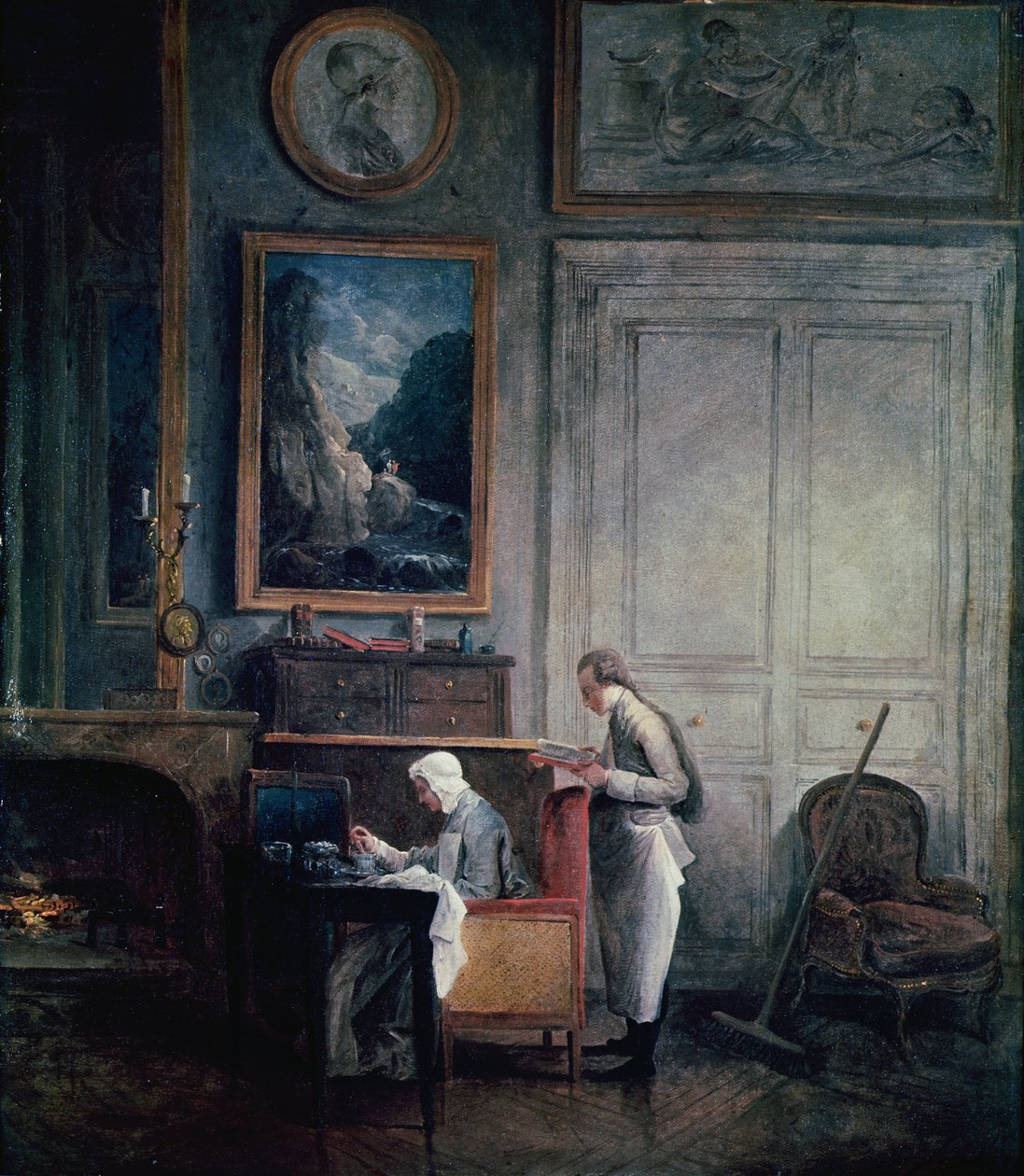 Almuerzo de Madame Geoffrin de Hubert Robert