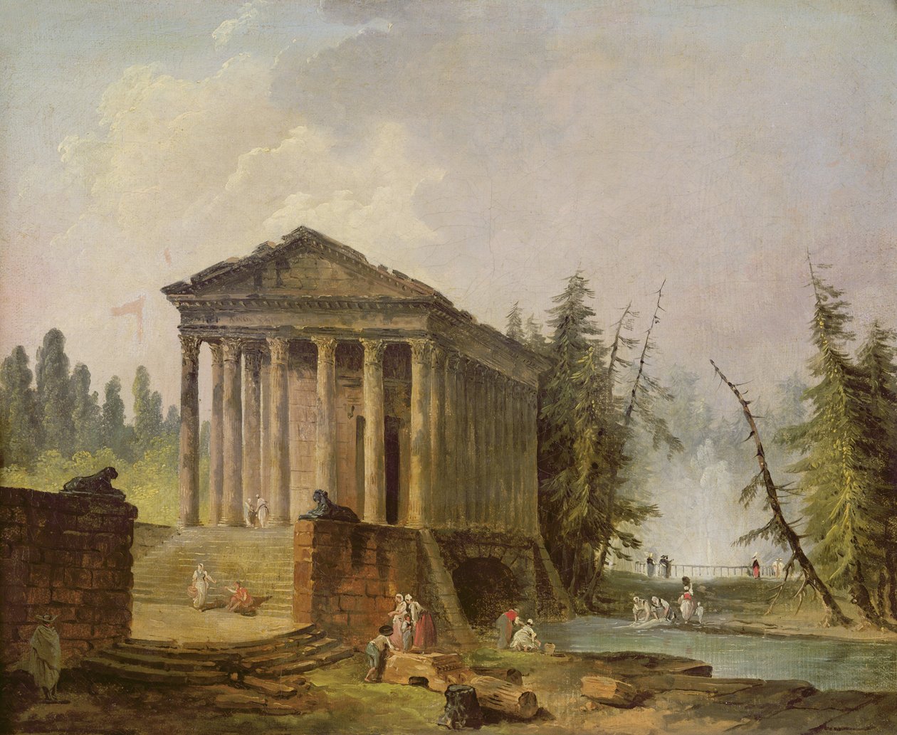 El Templo Antiguo de Hubert Robert