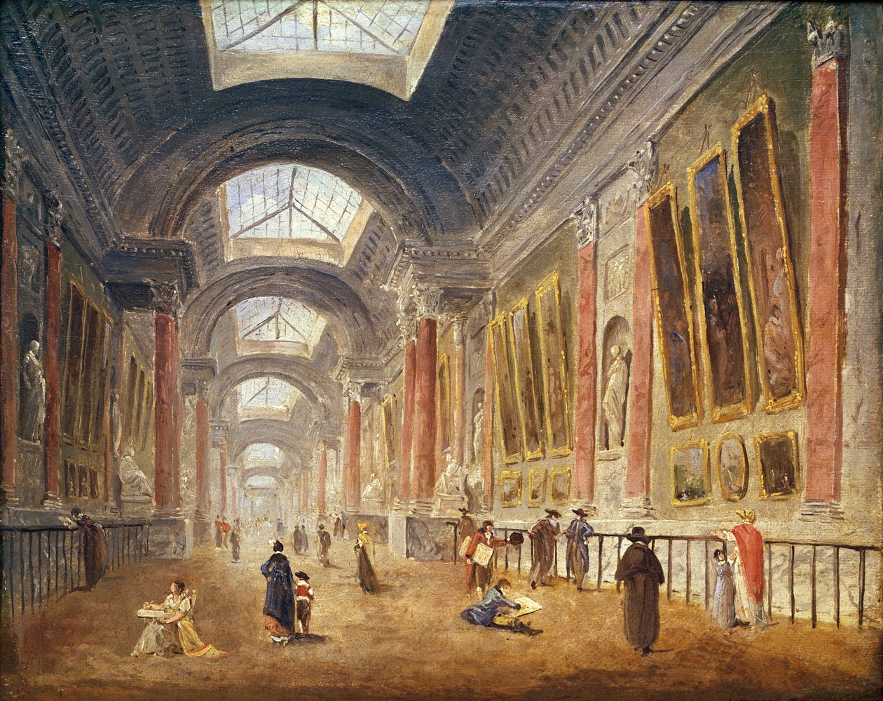 La Gran Galería del Louvre de Hubert Robert