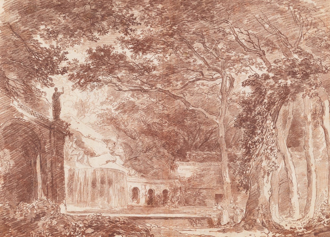 La Fuente Oval en los Jardines de la Villa d